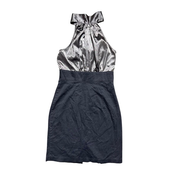 wet seal mock neck sleeveless dress y2k cocktail Sz M - Picture 1 of 13